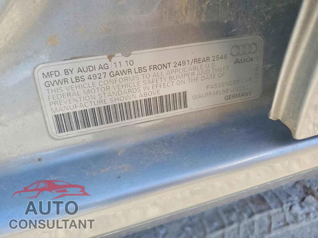 AUDI A4 2011 - WAUFFAFL9BN032822