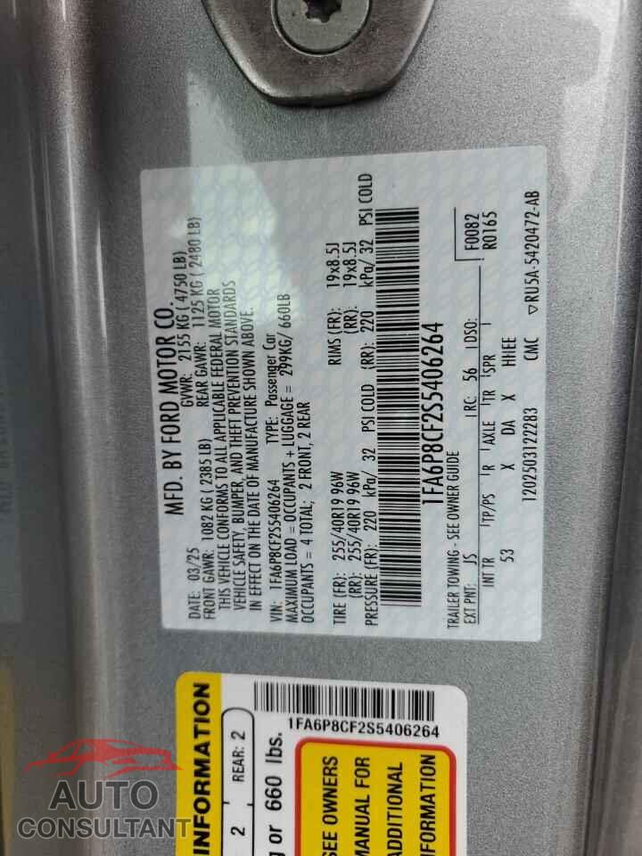 FORD MUSTANG 2025 - 1FA6P8CF2S5406264