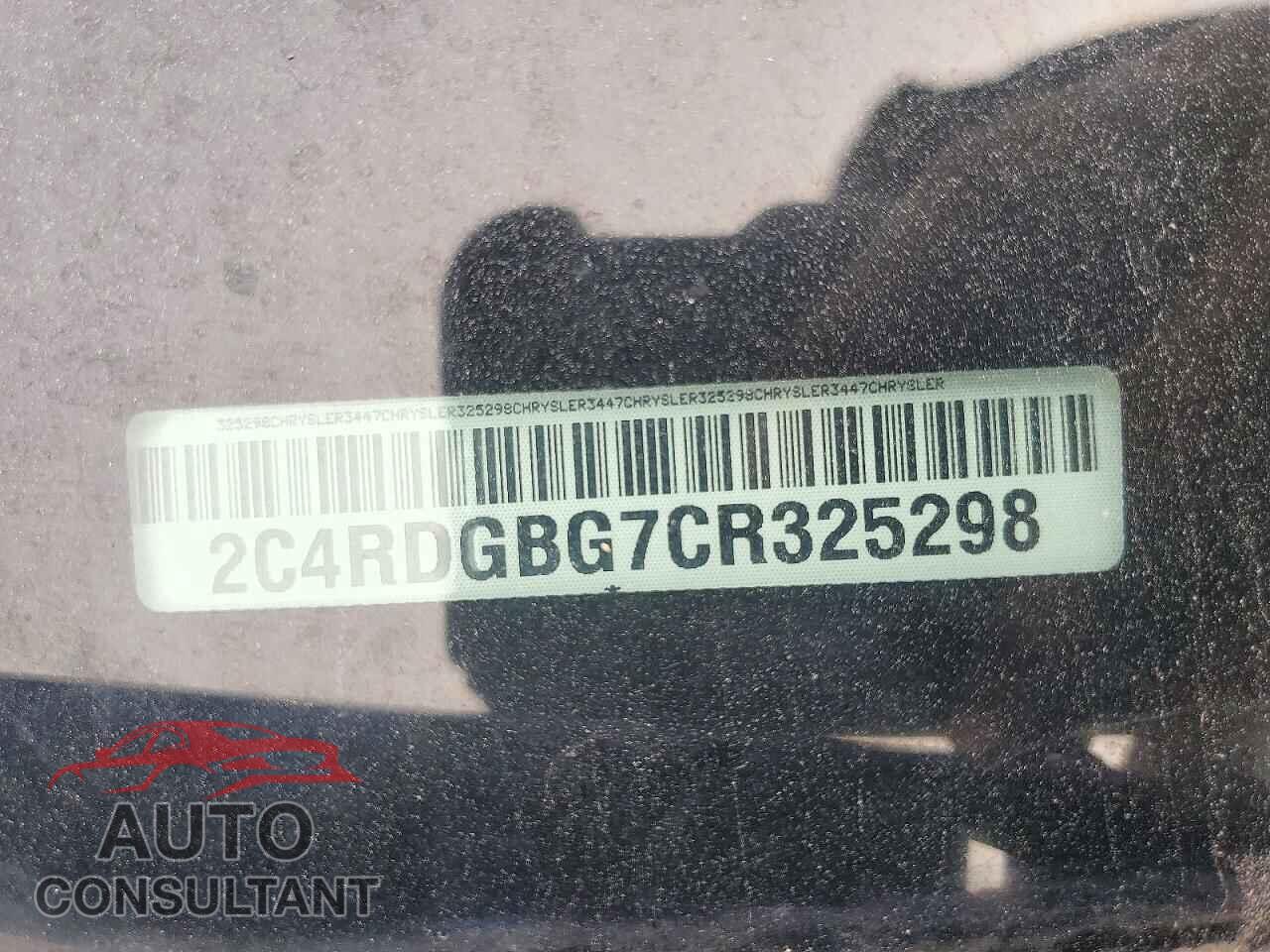 DODGE CARAVAN 2012 - 2C4RDGBG7CR325298