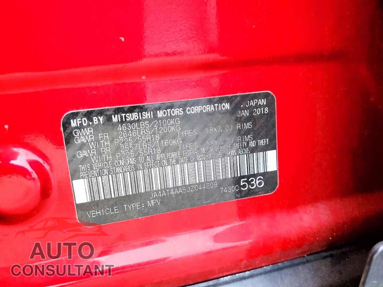 MITSUBISHI ECLIPSE 2018 - JA4AT4AA5JZ044609