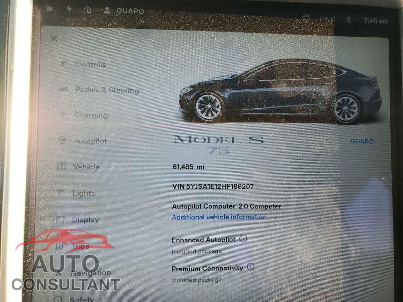 TESLA MODEL S 2017 - 5YJSA1E12HF188207