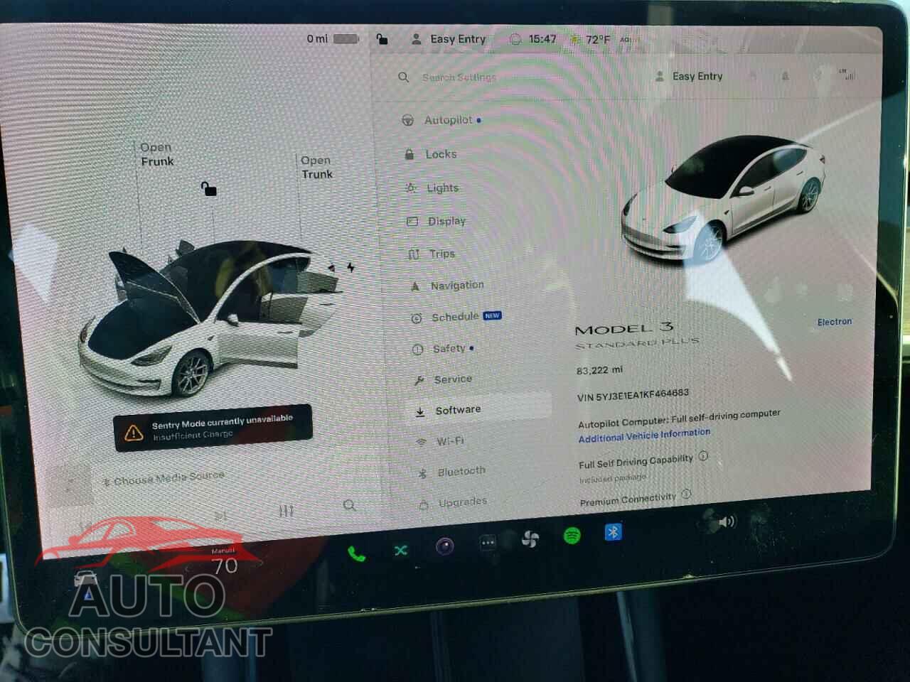 TESLA MODEL 3 2019 - 5YJ3E1EA1KF464683