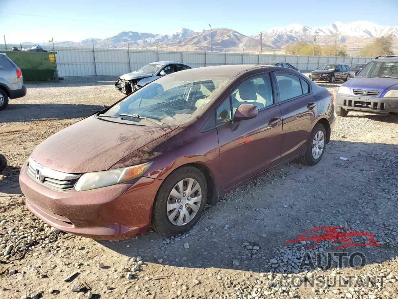 HONDA CIVIC 2012 - 19XFB2F58CE062700