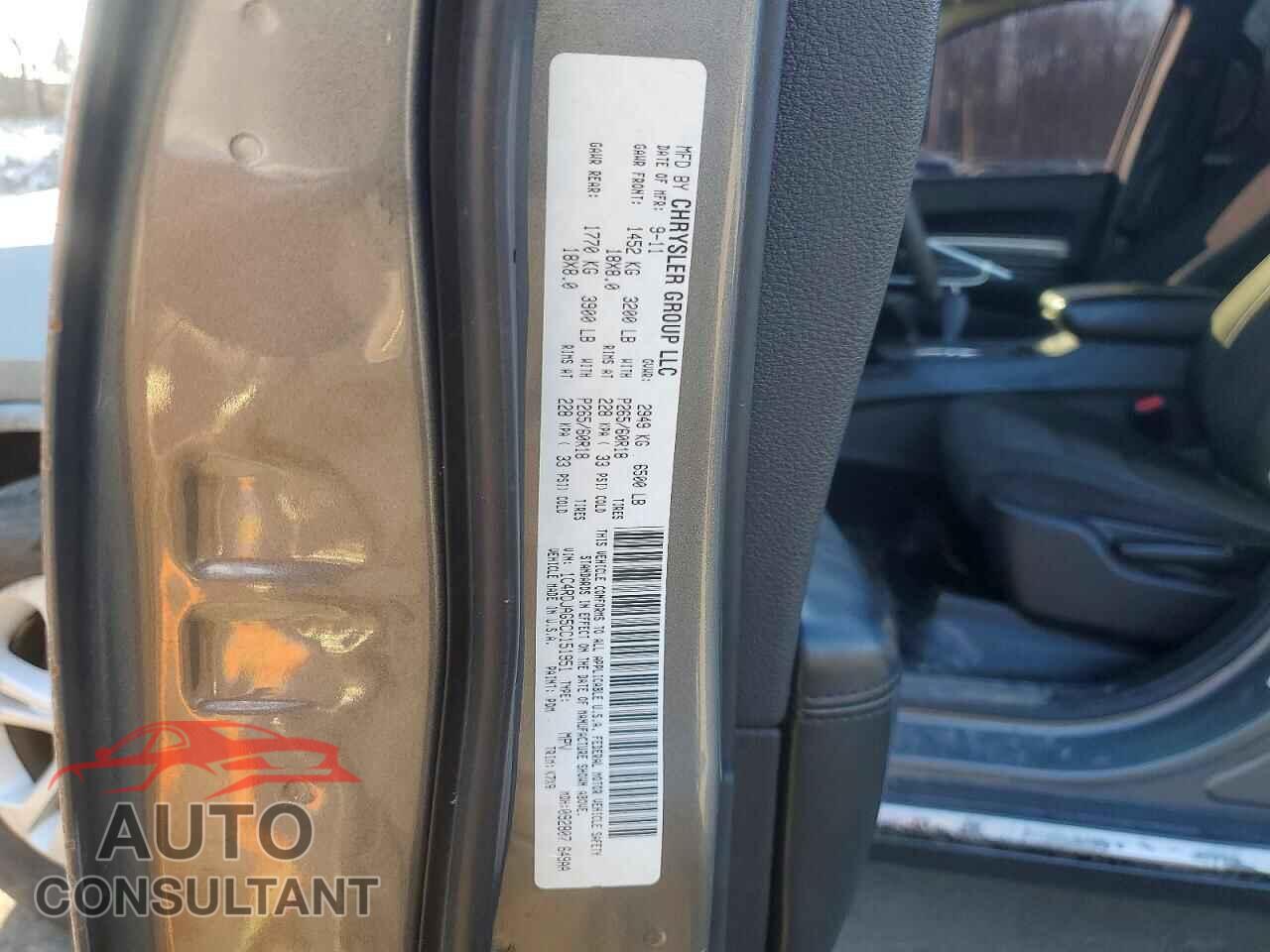 DODGE DURANGO 2012 - 1C4RDJAG5CC151951