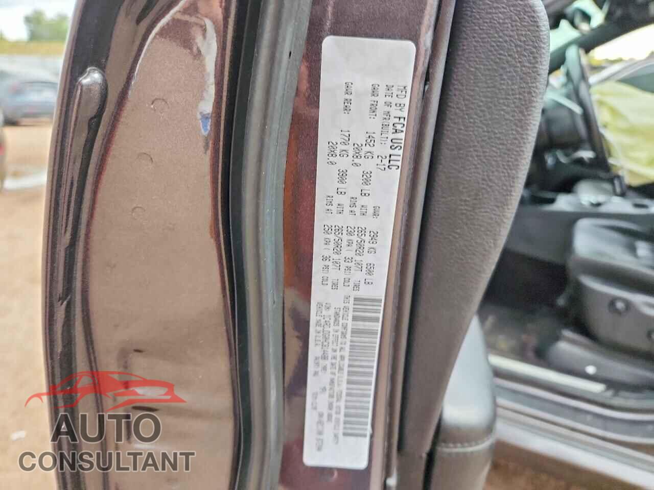DODGE DURANGO 2017 - 1C4RDJDG0HC814488
