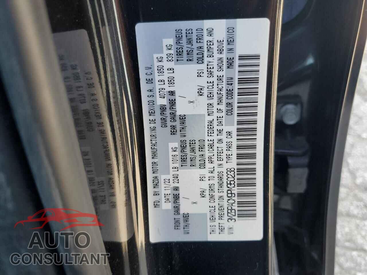 MAZDA 3 2023 - 3MZBPACM9PM350238