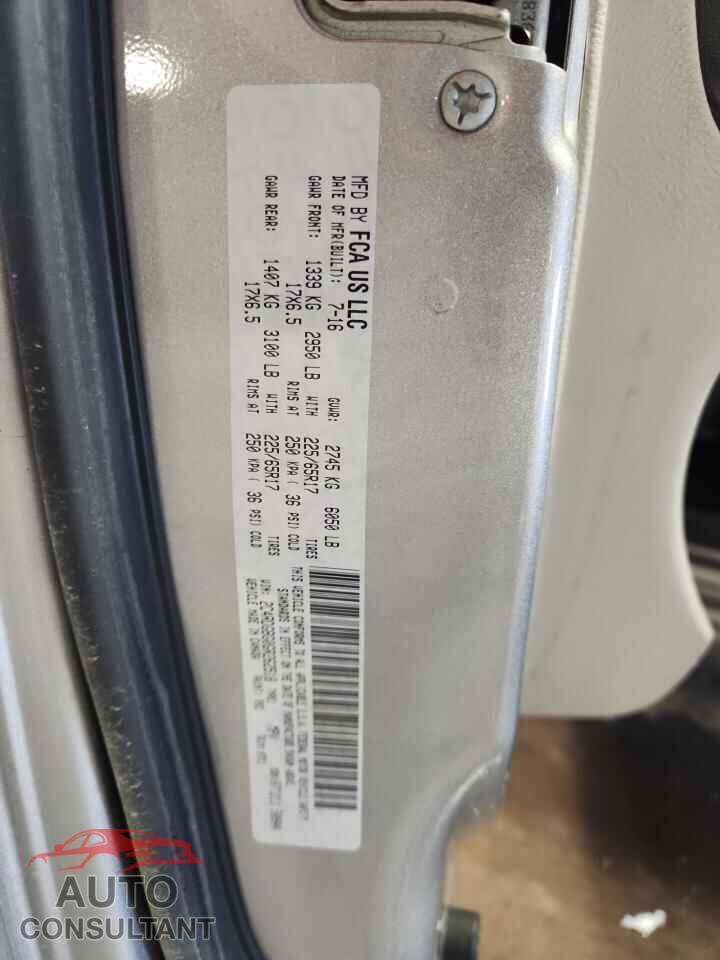 DODGE CARAVAN 2016 - 2C4RDGBG0GR262518