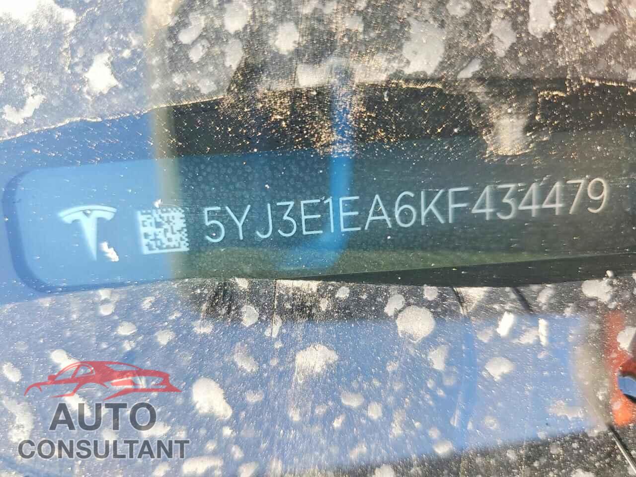 TESLA MODEL 3 2019 - 5YJ3E1EA6KF434479