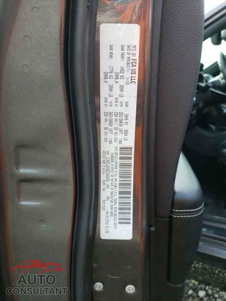DODGE DURANGO 2016 - 1C4RDJAG9GC302330