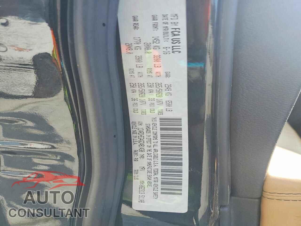DODGE DURANGO 2016 - 1C4RDHEG4GC481430