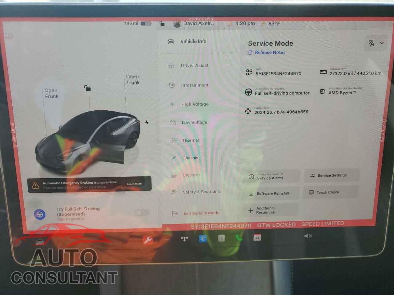TESLA MODEL 3 2022 - 5YJ3E1EB4NF244970