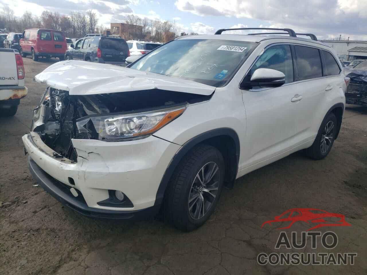 TOYOTA HIGHLANDER 2016 - 5TDJKRFH4GS277581