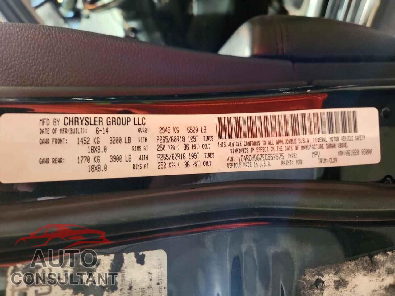 DODGE DURANGO 2014 - 1C4RDHDG7EC557575