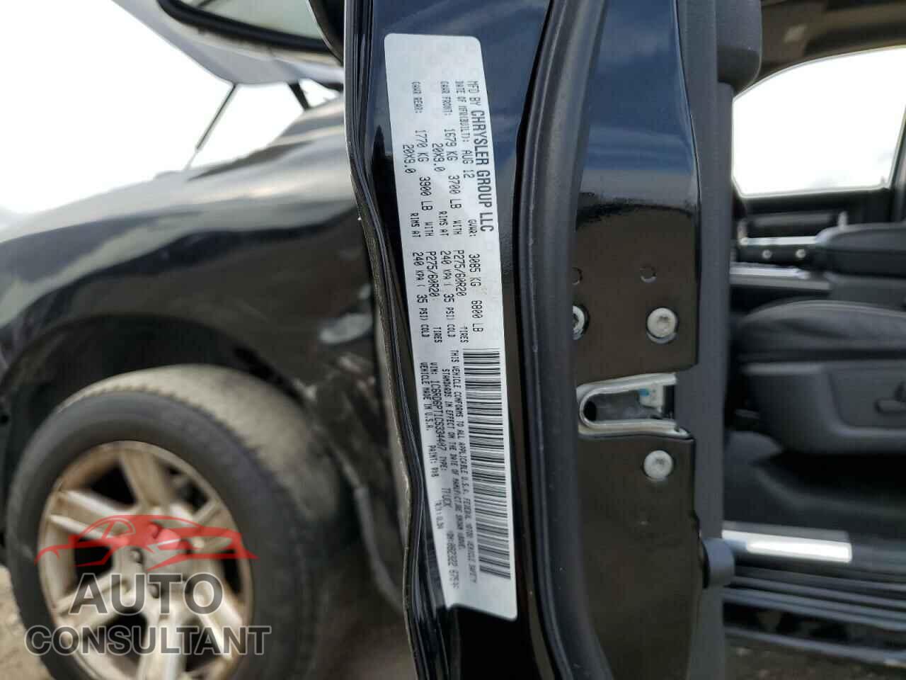 DODGE RAM 1500 2012 - 1C6RD6PT1CS334407