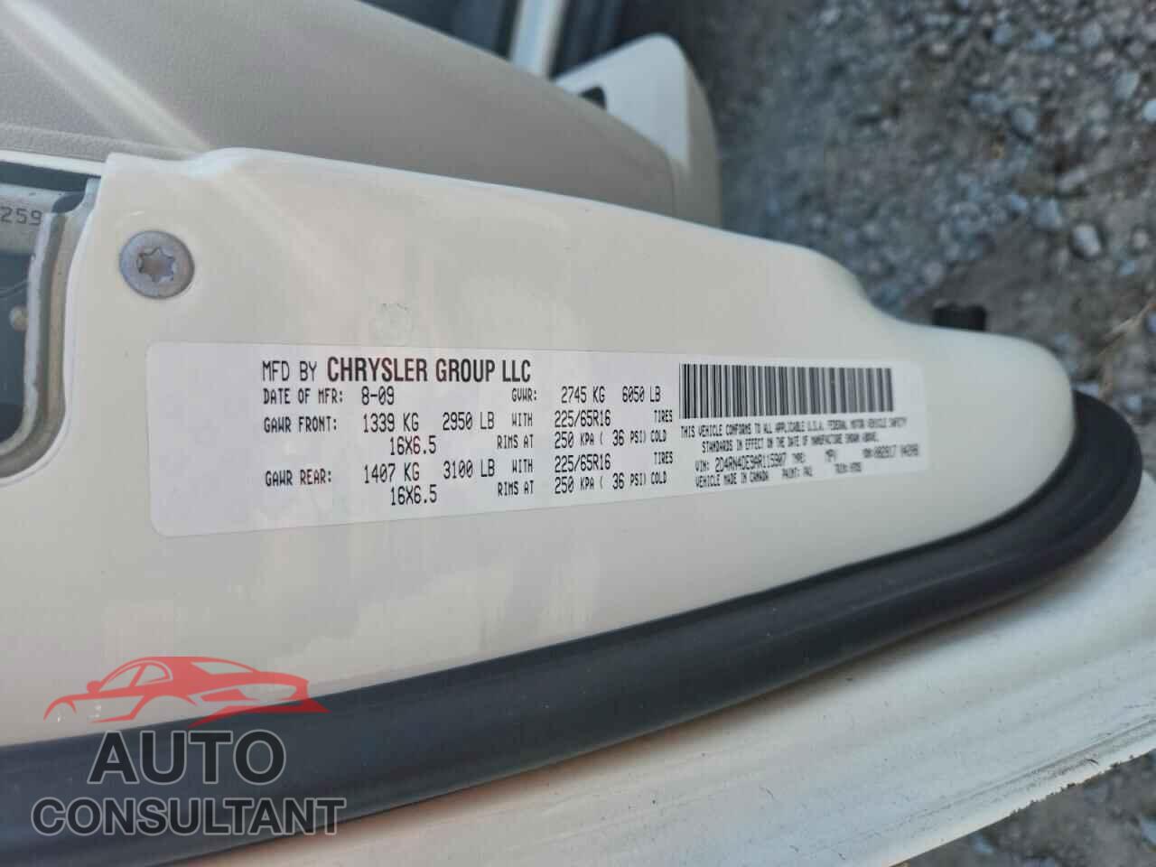 DODGE CARAVAN 2010 - 2D4RN4DE9AR115907