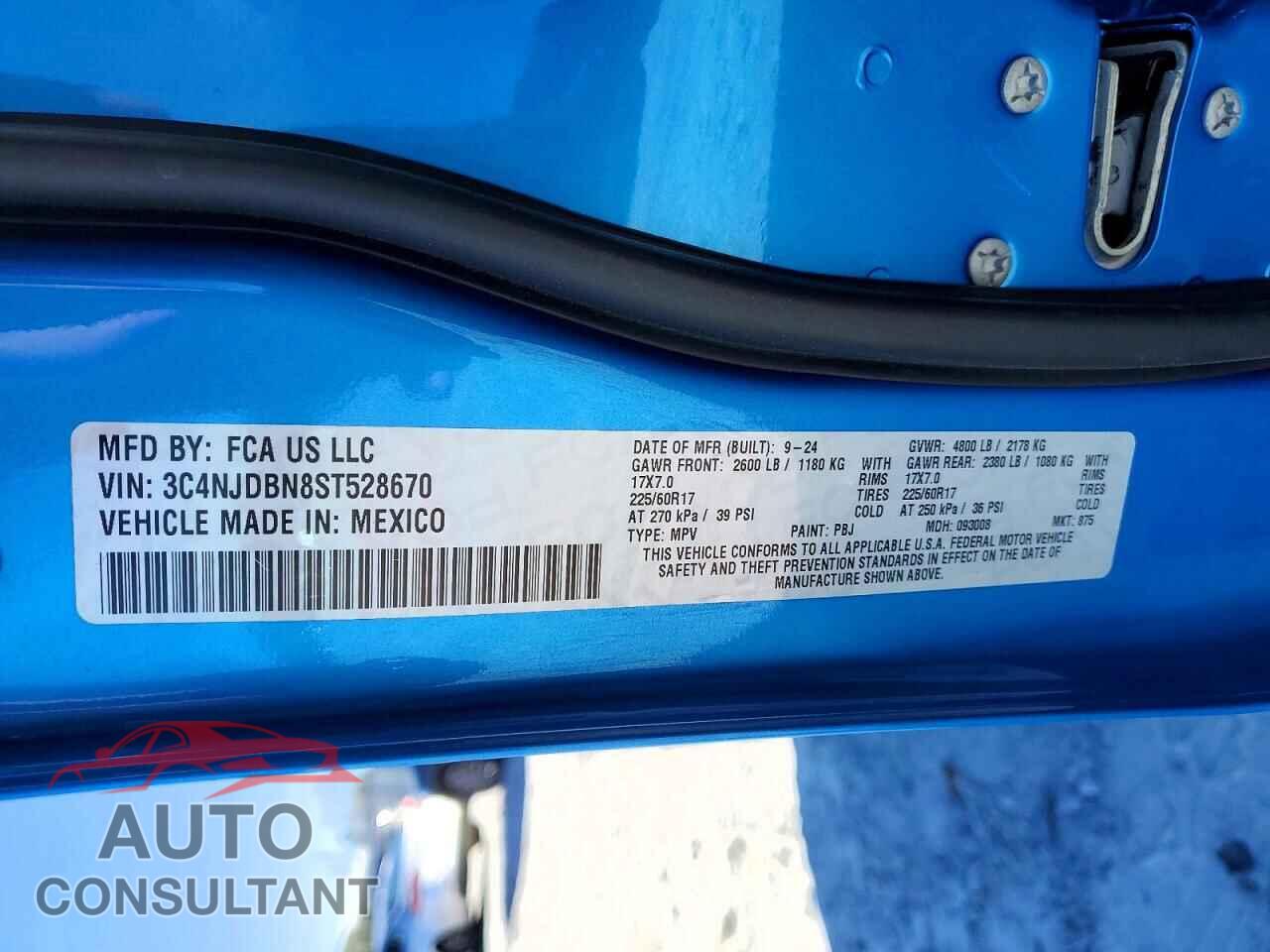 JEEP COMPASS 2025 - 3C4NJDBN8ST528670
