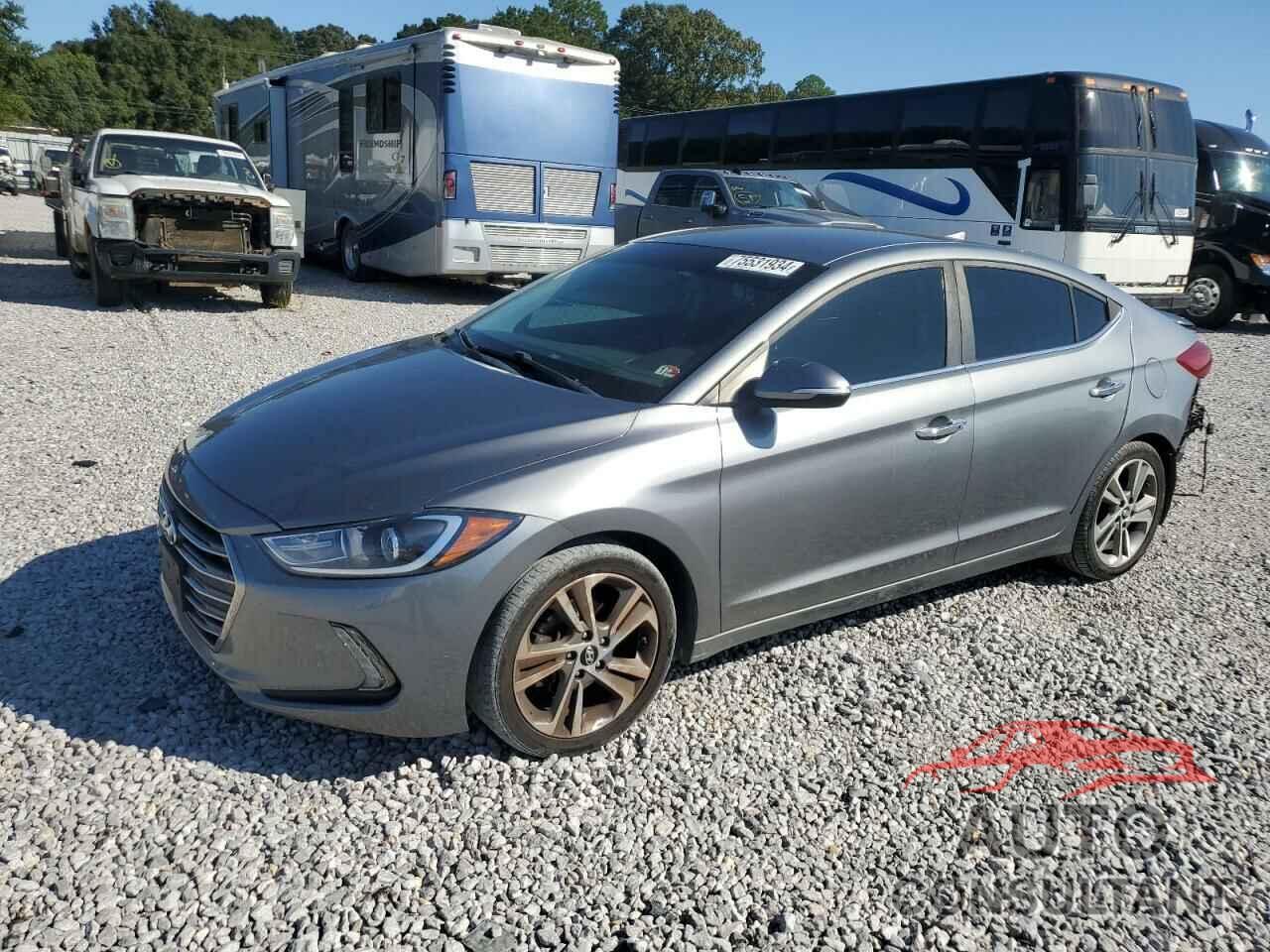 HYUNDAI ELANTRA 2017 - KMHD84LF9HU151890