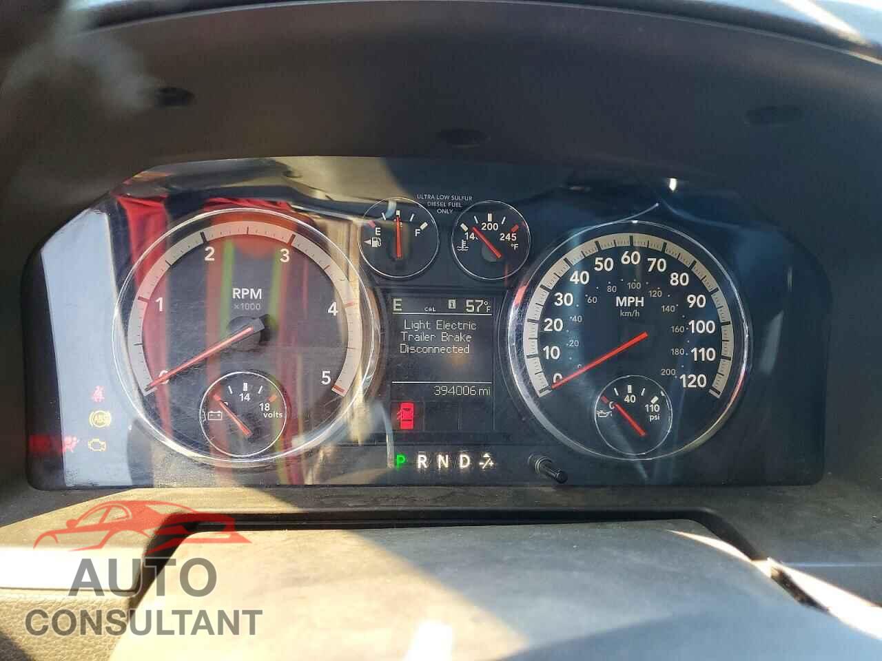 DODGE RAM 2500 2012 - 3C6UD5FL0CG291143