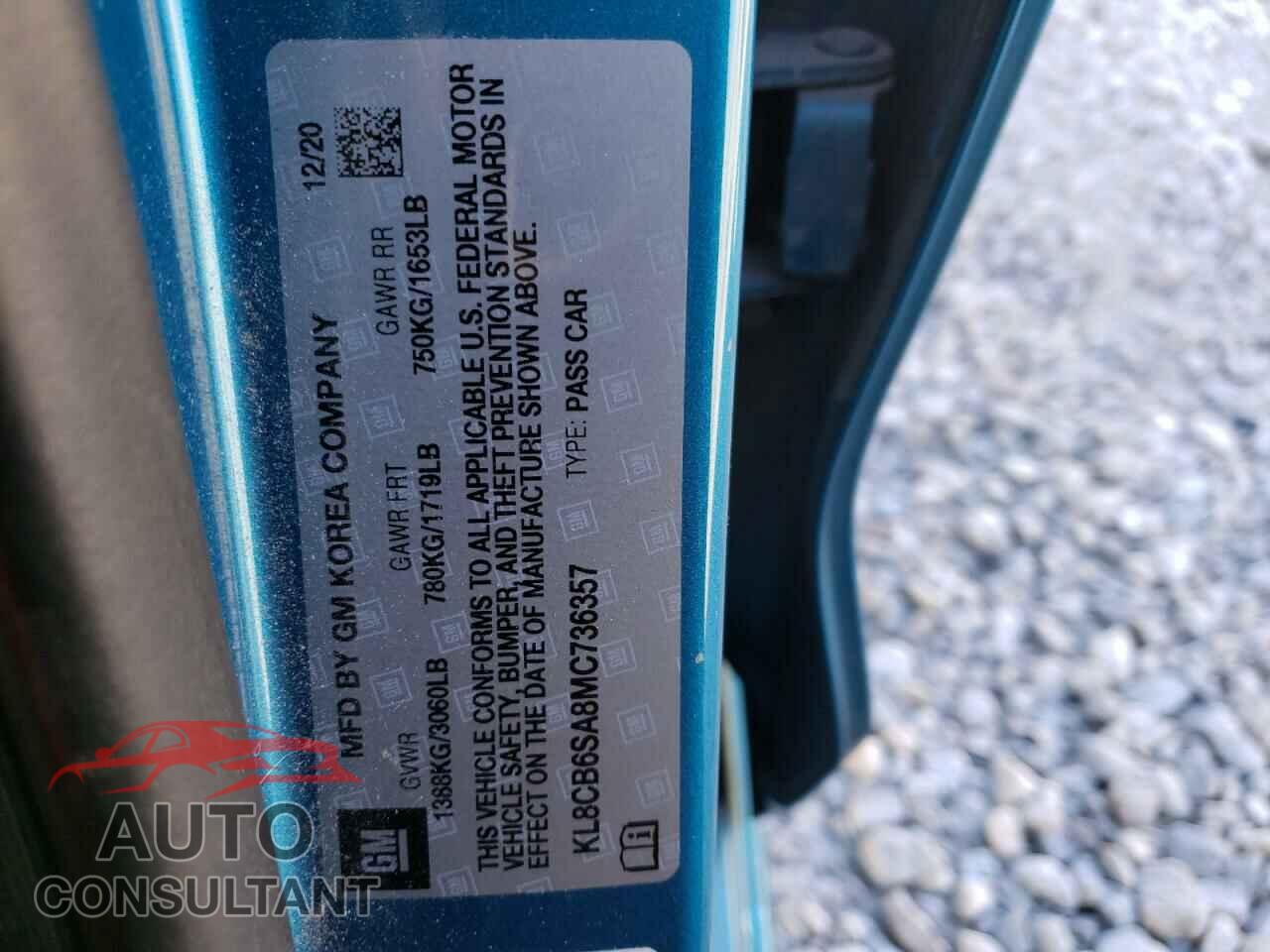 CHEVROLET SPARK 2021 - KL8CB6SA8MC736357