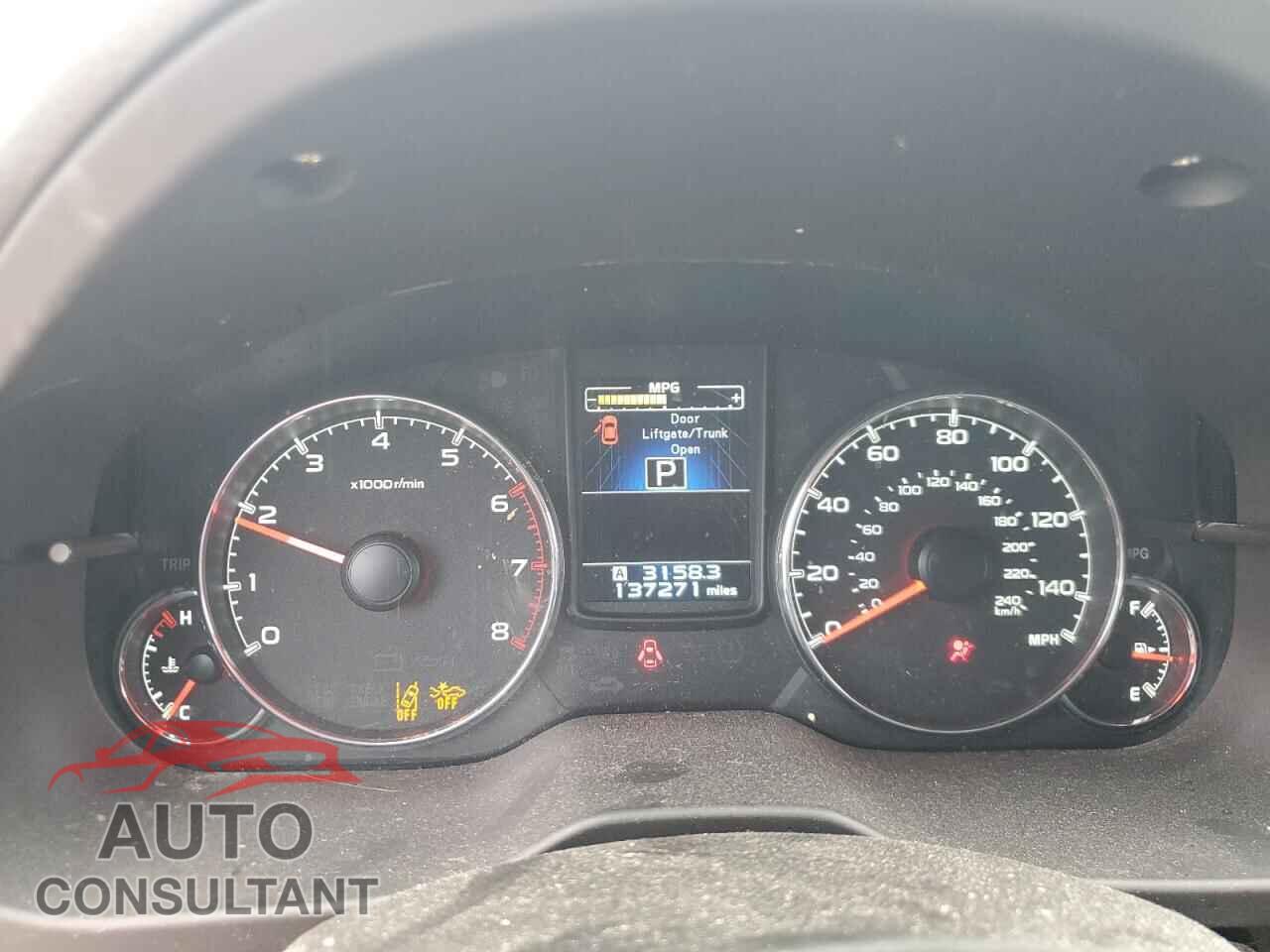 SUBARU OUTBACK 2013 - 4S4BRBPC2D3257249