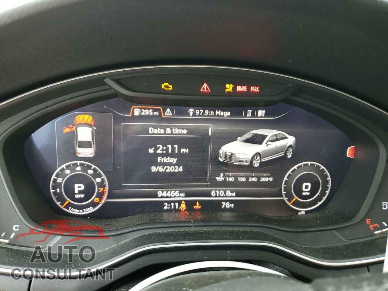 AUDI A4 2017 - WAUDNAF4XHN048720