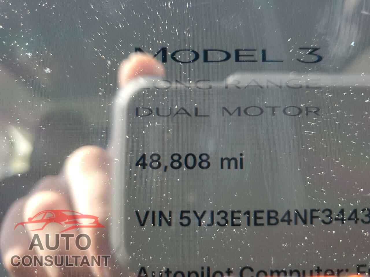 TESLA MODEL 3 2022 - 5YJ3E1EB4NF344390