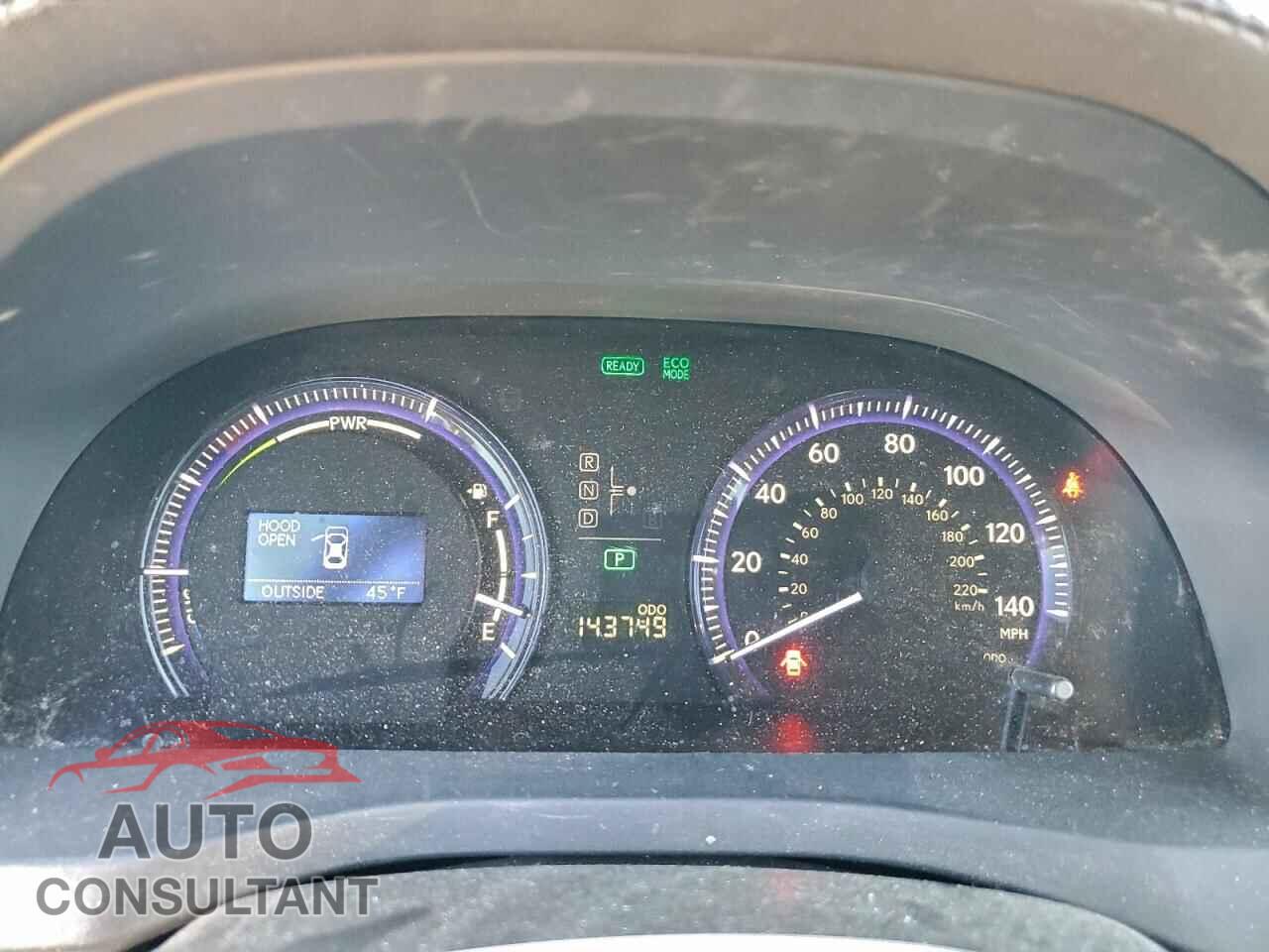LEXUS HS 2011 - JTHBB1BA3B2044563