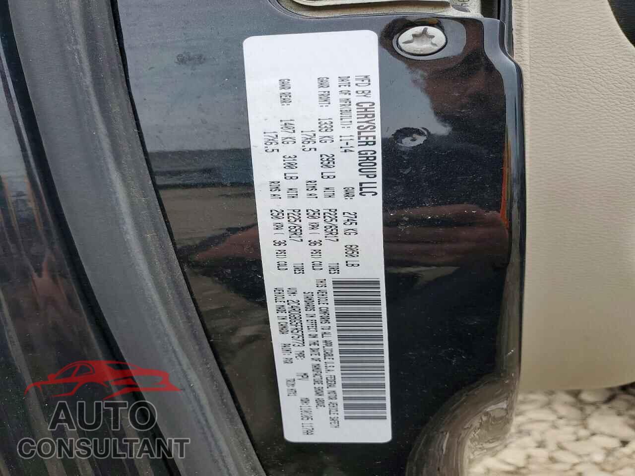 DODGE CARAVAN 2015 - 2C4RDGBG5FR575773
