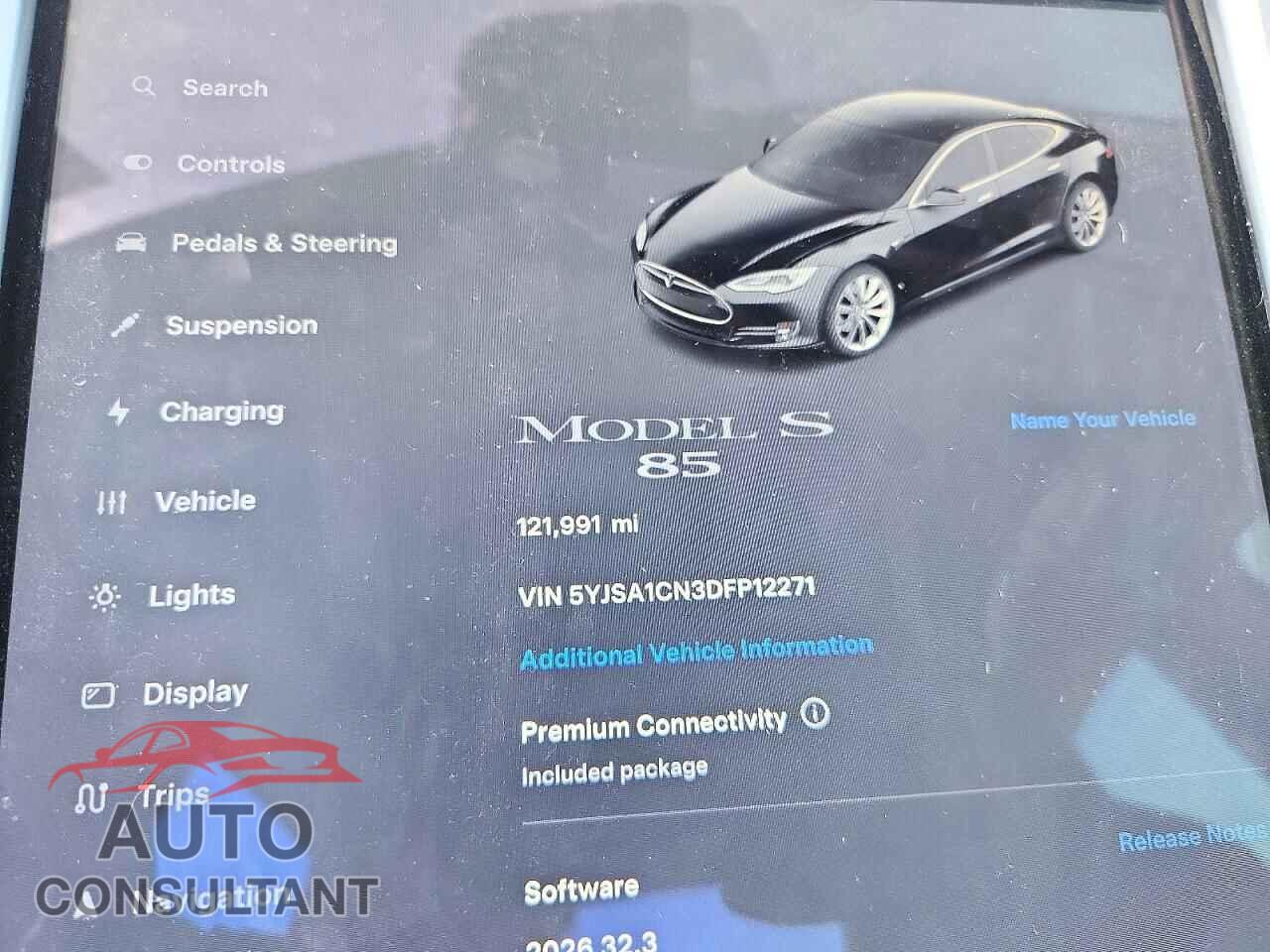 TESLA MODEL S 2013 - 5YJSA1CN3DFP12271