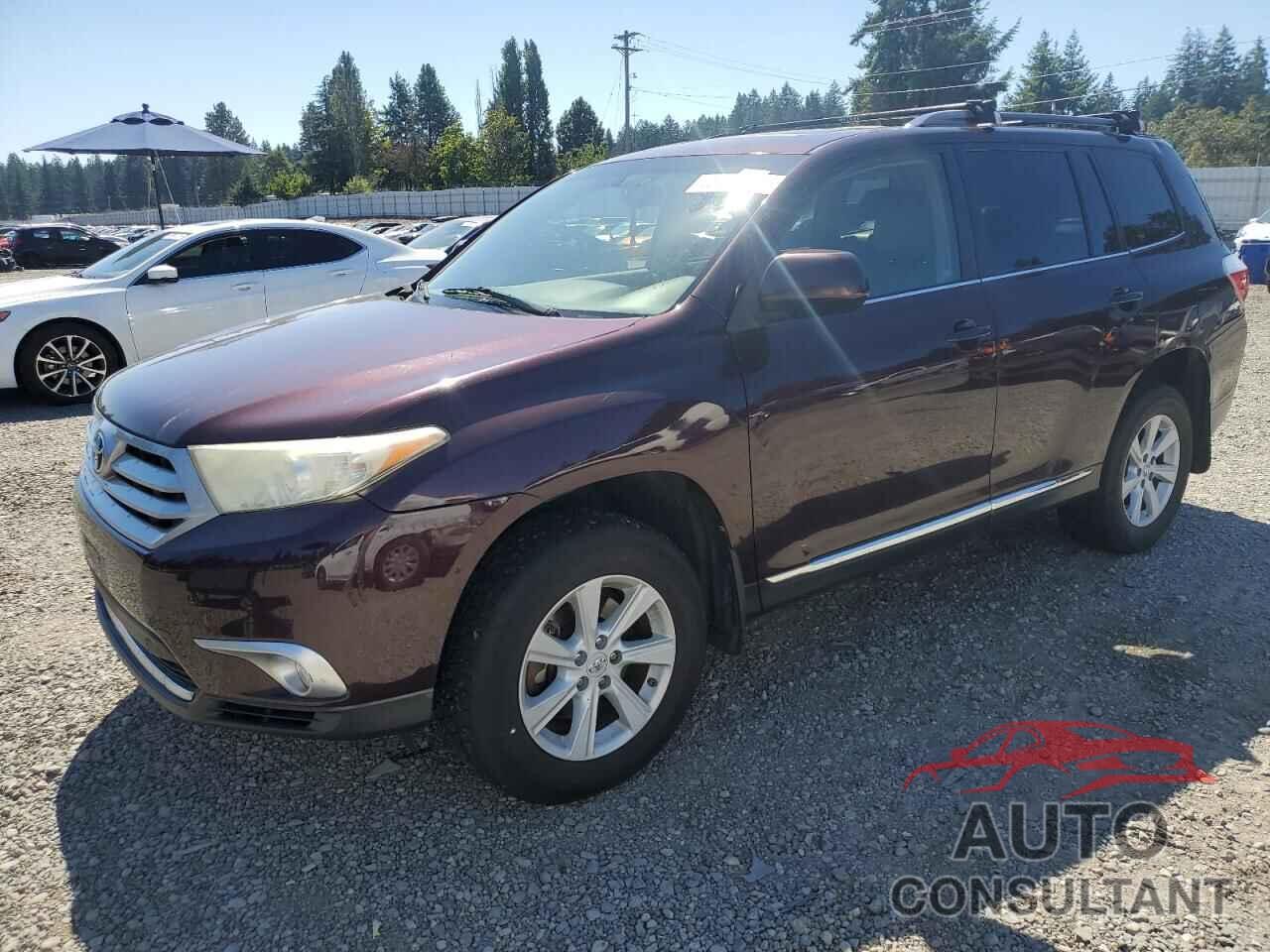 TOYOTA HIGHLANDER 2012 - 5TDBK3EH1CS168783