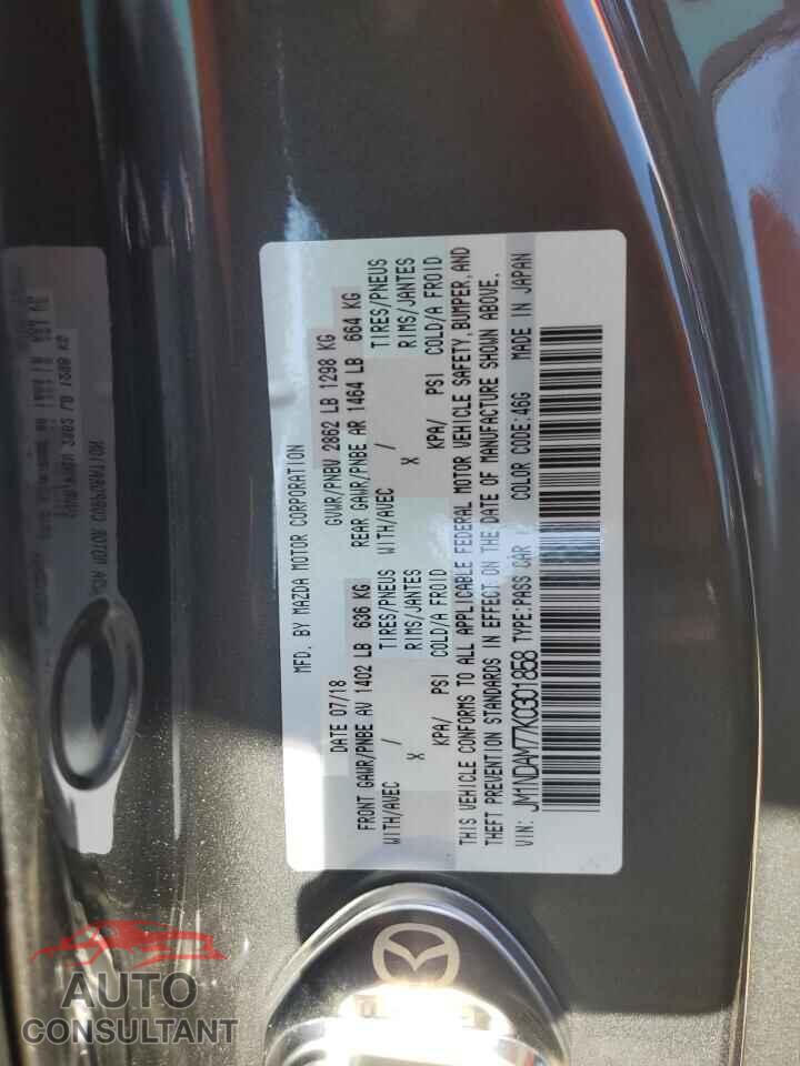 MAZDA MX5 2019 - JM1NDAM77K0301858