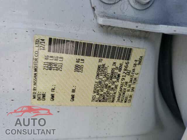 NISSAN MAXIMA 2014 - 1N4AA5APXEC912866