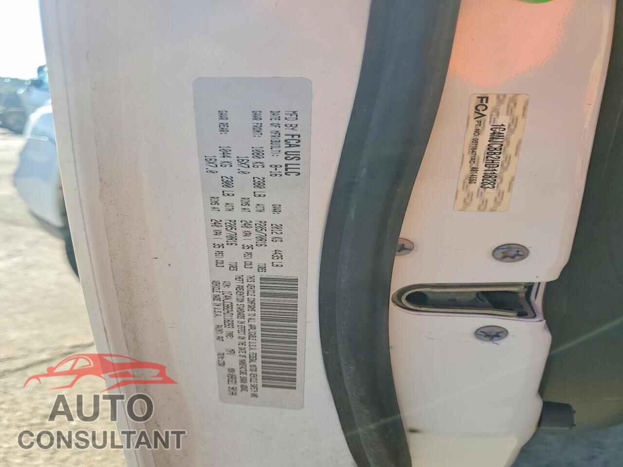 JEEP COMPASS 2017 - 1C4NJCBB2HD118283