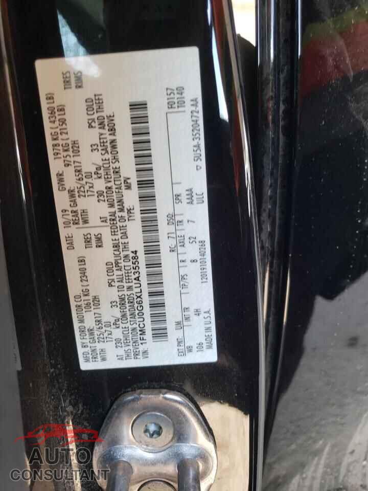 FORD ESCAPE 2020 - 1FMCU0G6XLUA35584