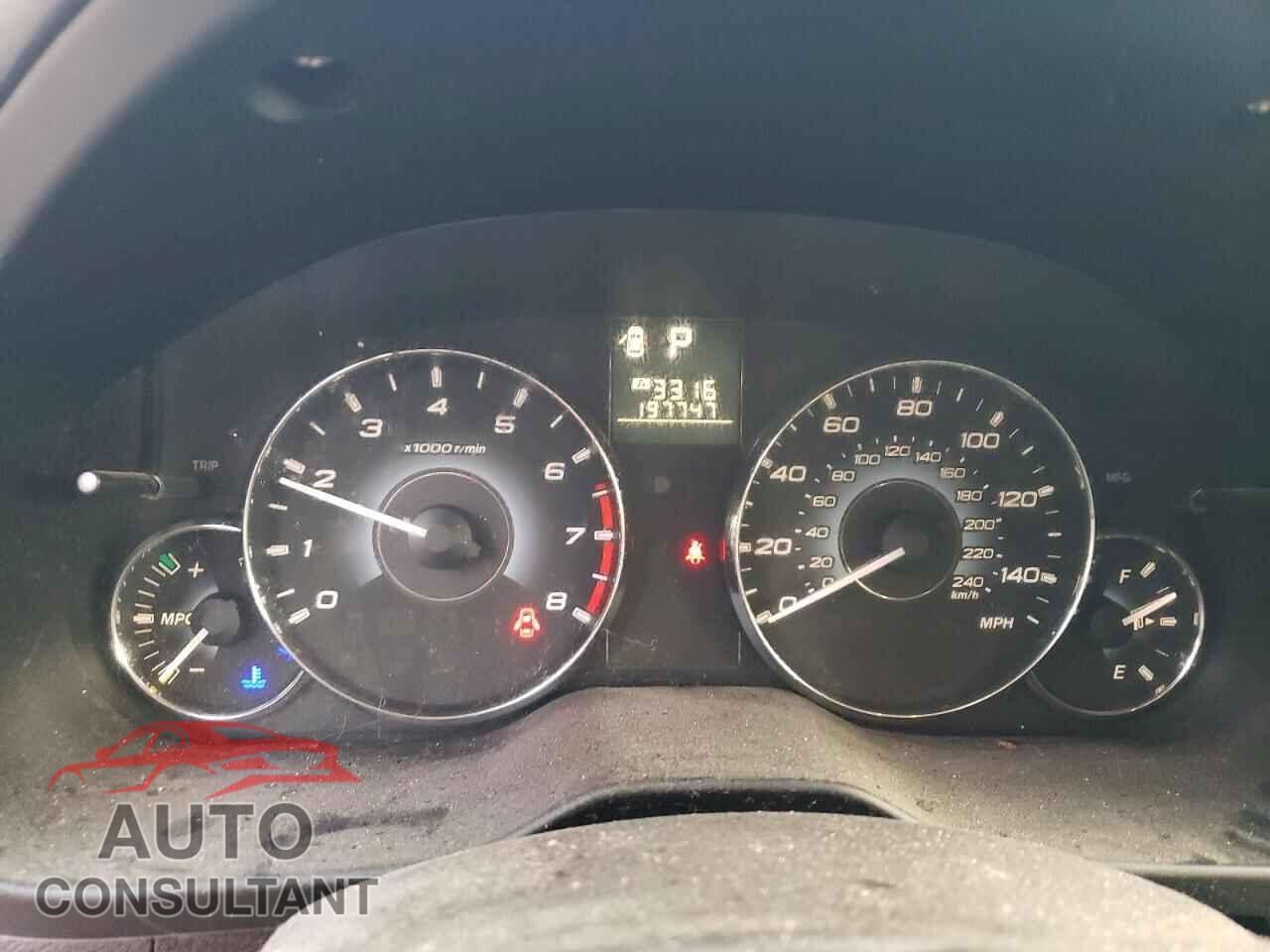 SUBARU OUTBACK 2010 - 4S4BRBBC0A3364593
