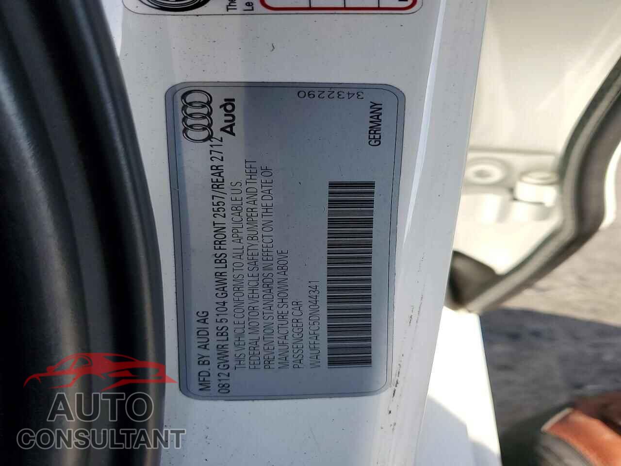 AUDI A6 2013 - WAUFFAFC5DN044341