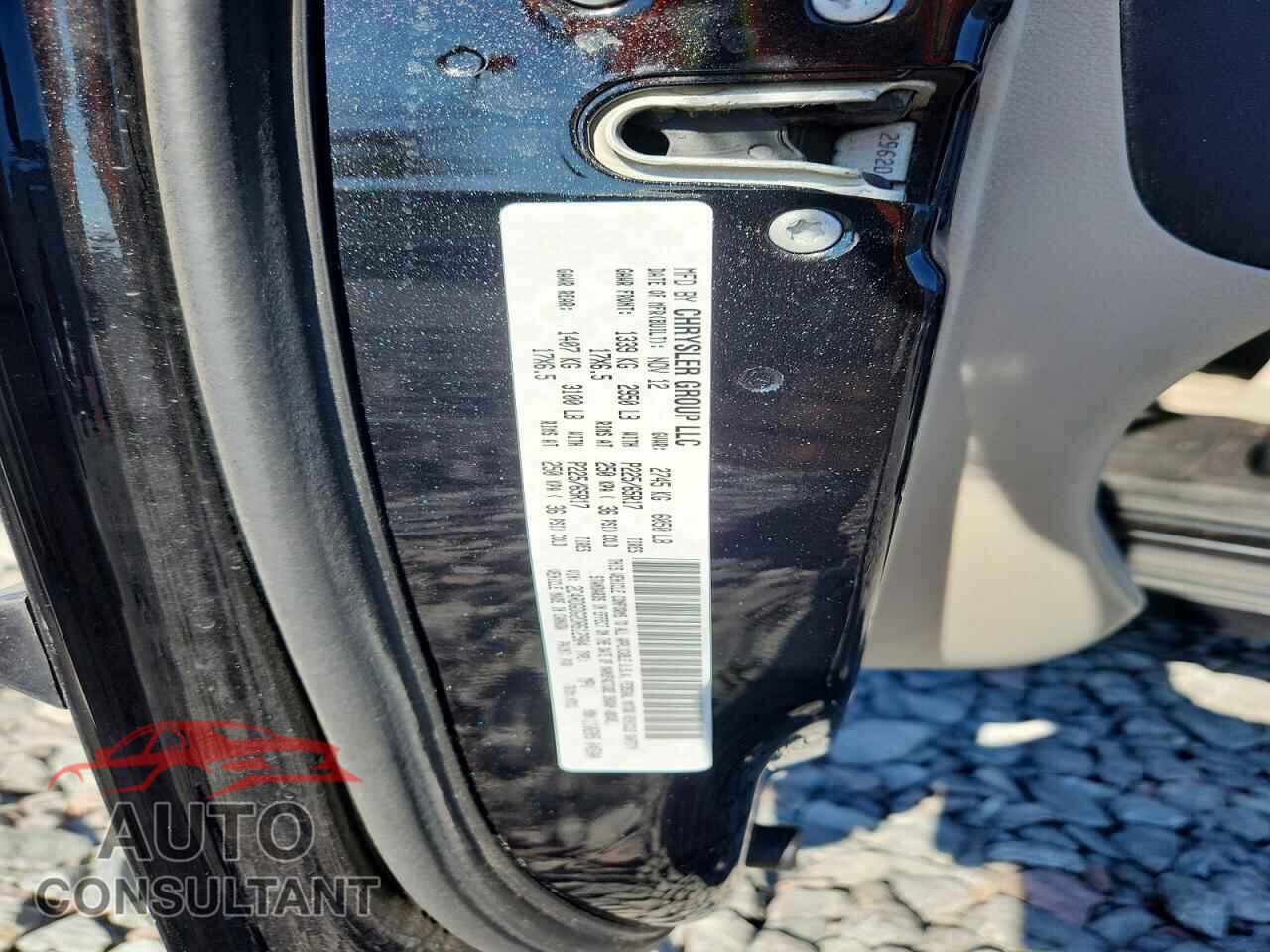 DODGE CARAVAN 2013 - 2C4RDGDG2DR612904