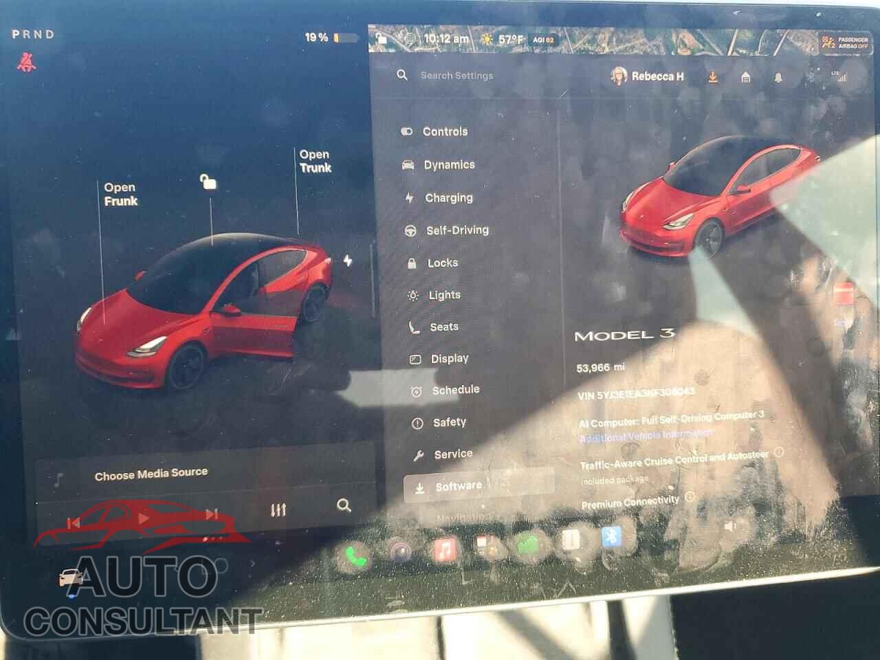 TESLA MODEL 3 2022 - 5YJ3E1EA3NF306043
