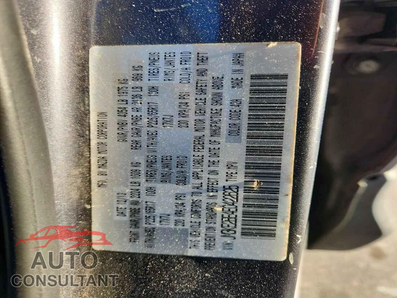 MAZDA CX-5 2014 - JM3KE2BE4E0422625