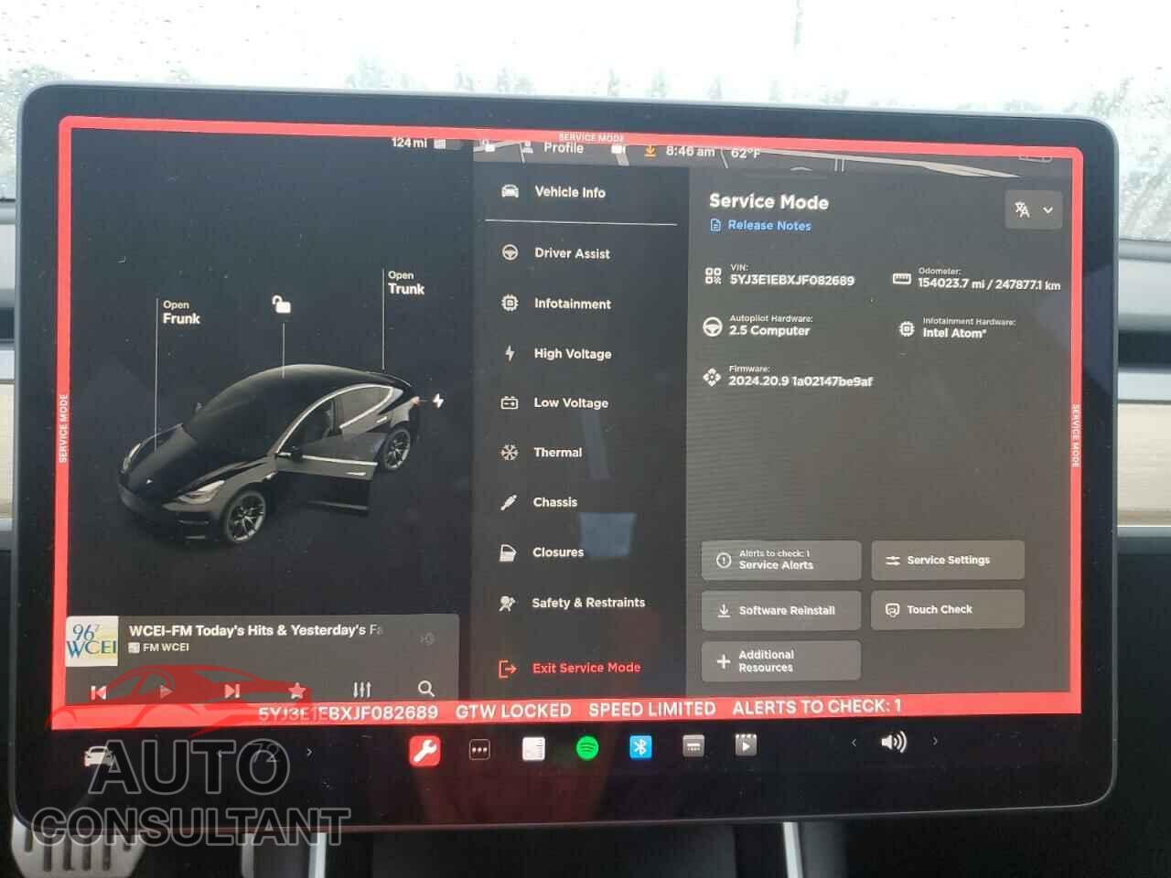 TESLA MODEL 3 2018 - 5YJ3E1EBXJF082689