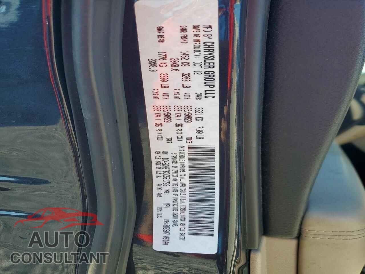 DODGE DURANGO 2013 - 1C4SDHET6DC561726