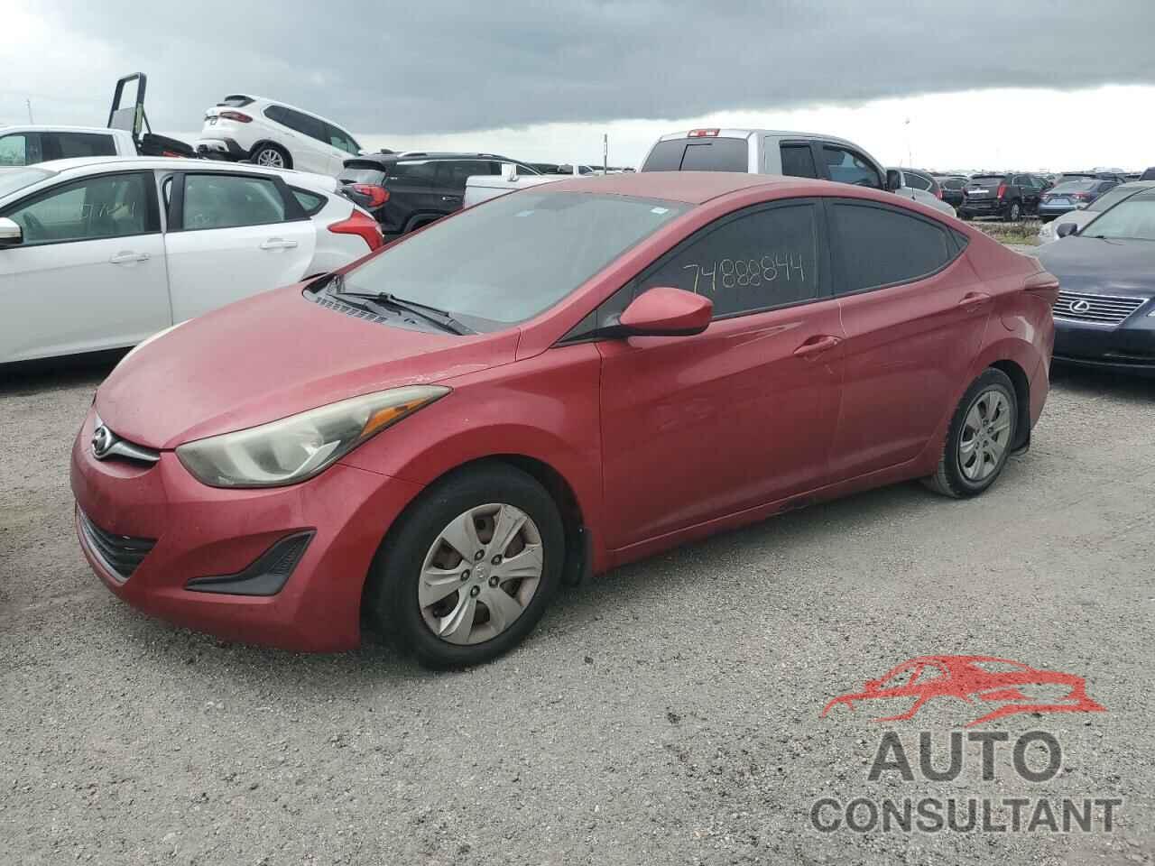 HYUNDAI ELANTRA 2016 - KMHDH4AE9GU482283