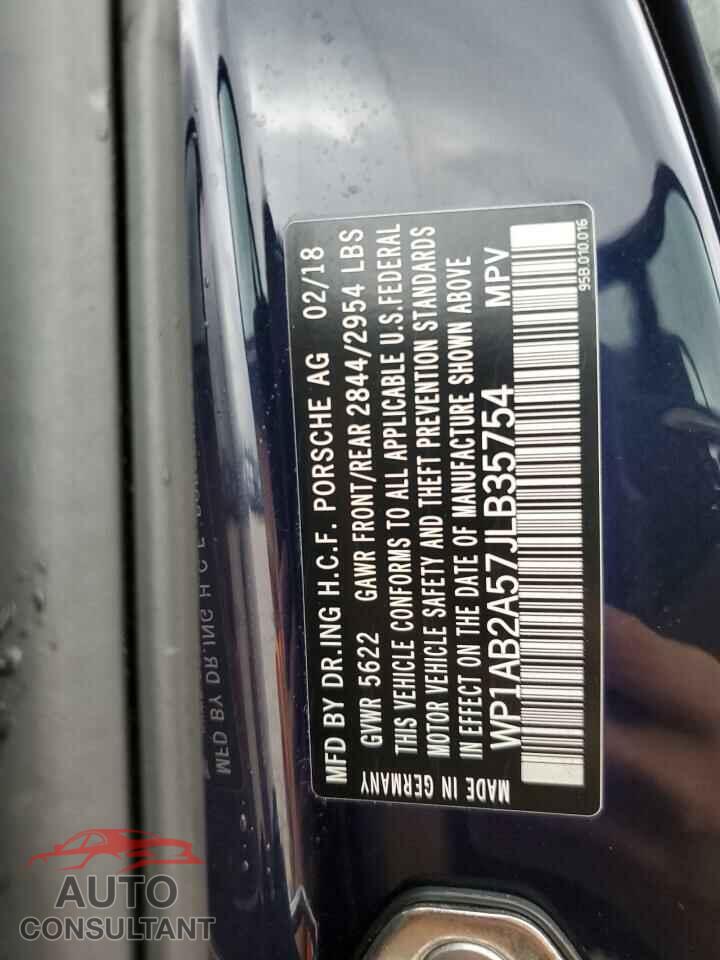 PORSCHE MACAN 2018 - WP1AB2A57JLB35754