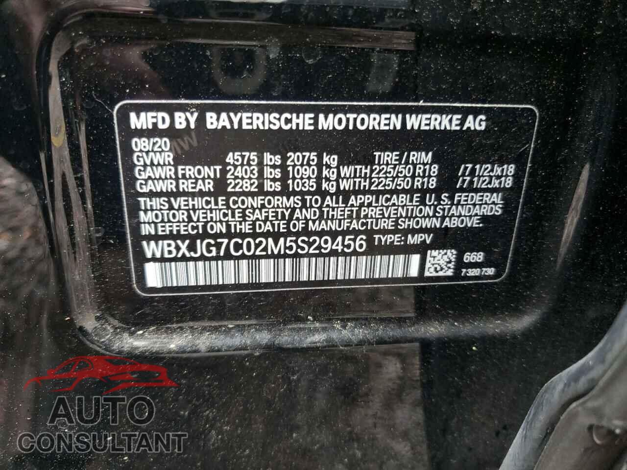 BMW X1 2021 - WBXJG7C02M5S29456
