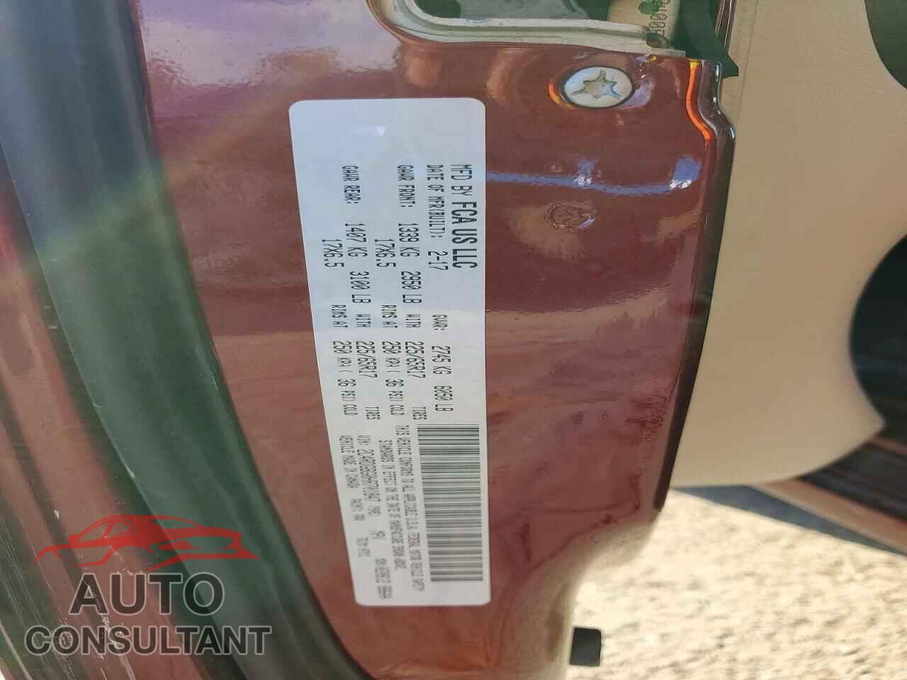 DODGE CARAVAN 2017 - 2C4RDGBG0HR701847