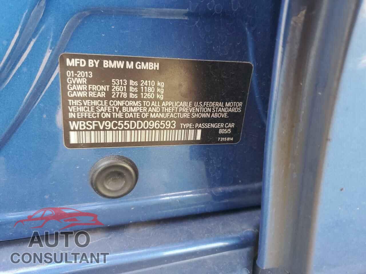 BMW M5 2013 - WBSFV9C55DD096593
