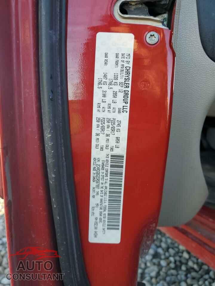 DODGE CARAVAN 2013 - 2C4RDGBG2DR567997