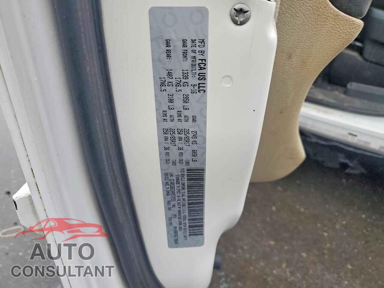 DODGE CARAVAN 2017 - 2C4RDGBG3HR572731