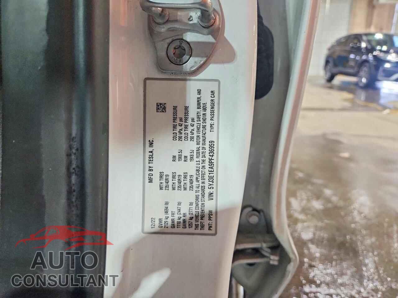 TESLA MODEL 3 2023 - 5YJ3E1EA9PF436959