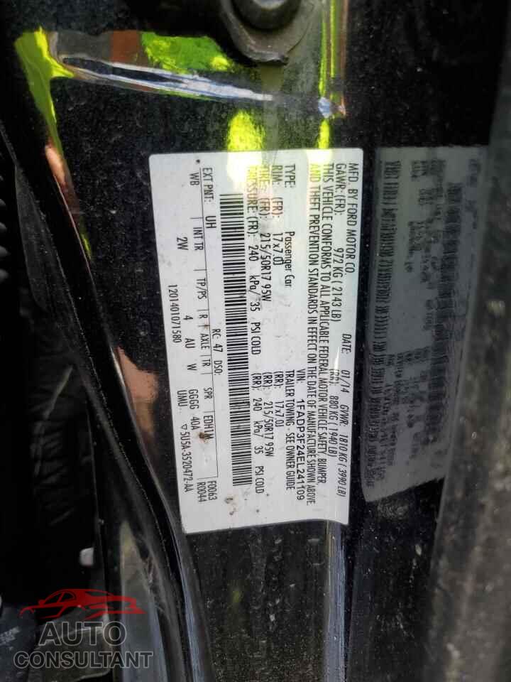 FORD FOCUS 2014 - 1FADP3F24EL241109